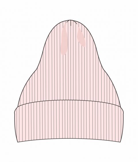 Интри шапка-луковка светло-розовый UkiKids